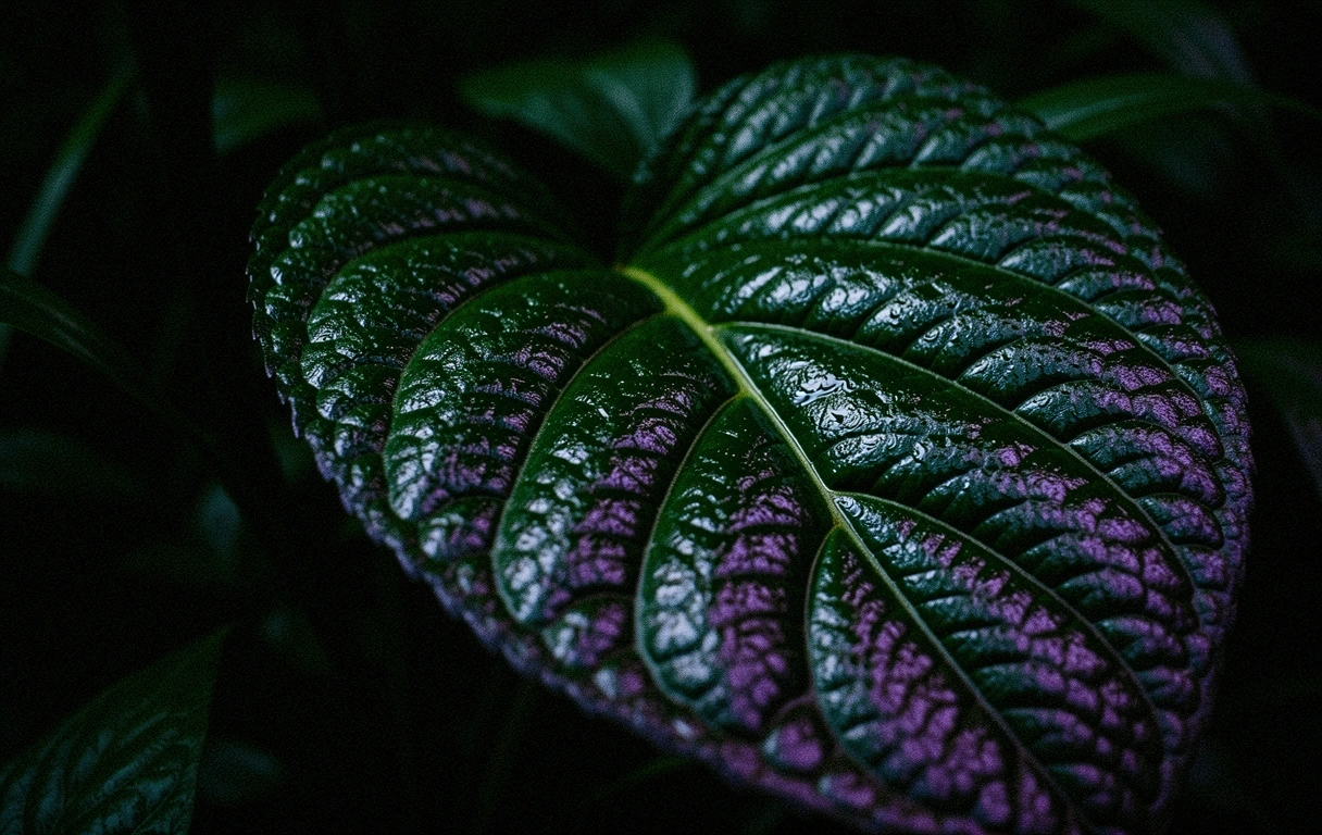 Macro detail of Piper betle